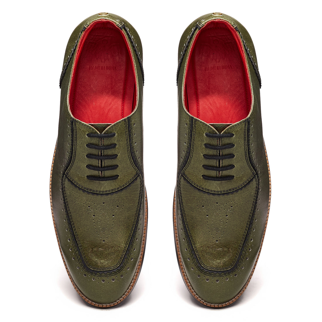 Maharaja Brogues Men – Olive