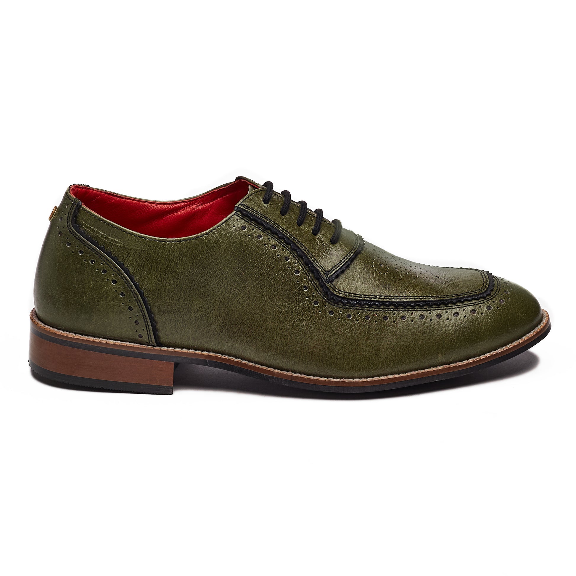  Maharaja Brogues Men – Olive