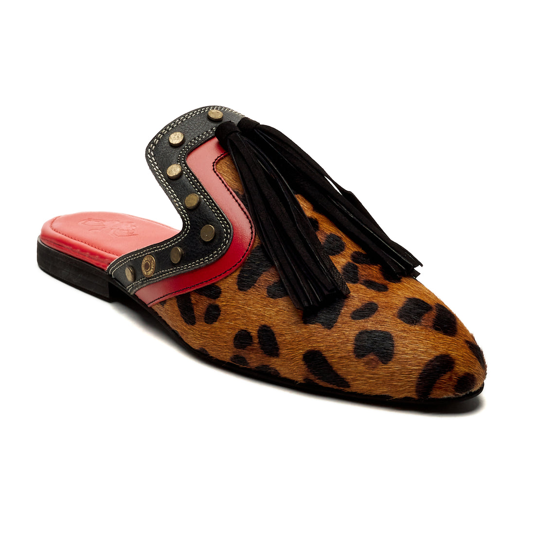 Leopard Cone Mules Women