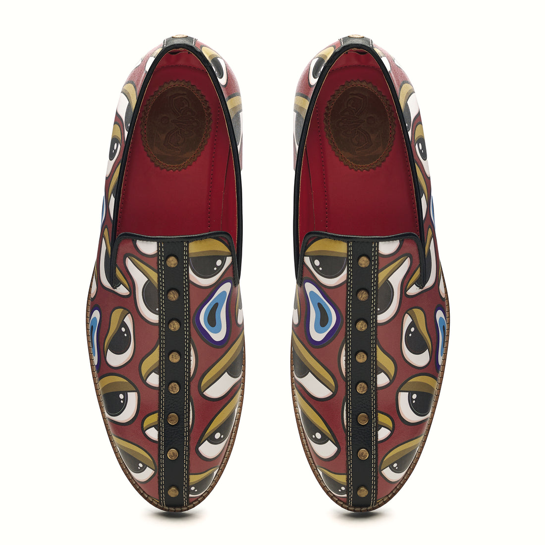 ‘Nazar’ _Striped Loafer's Men's – Crimson (discontinued)