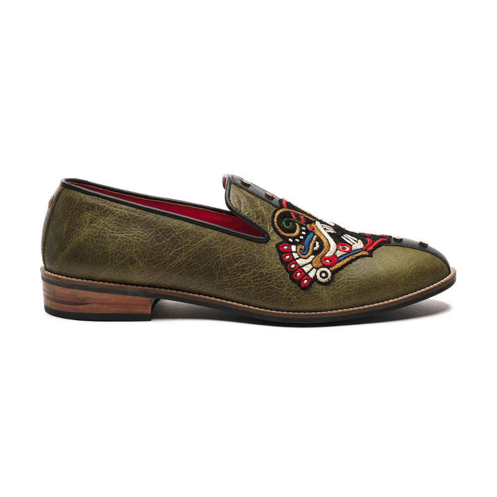  Leon Loafers Men – Olive