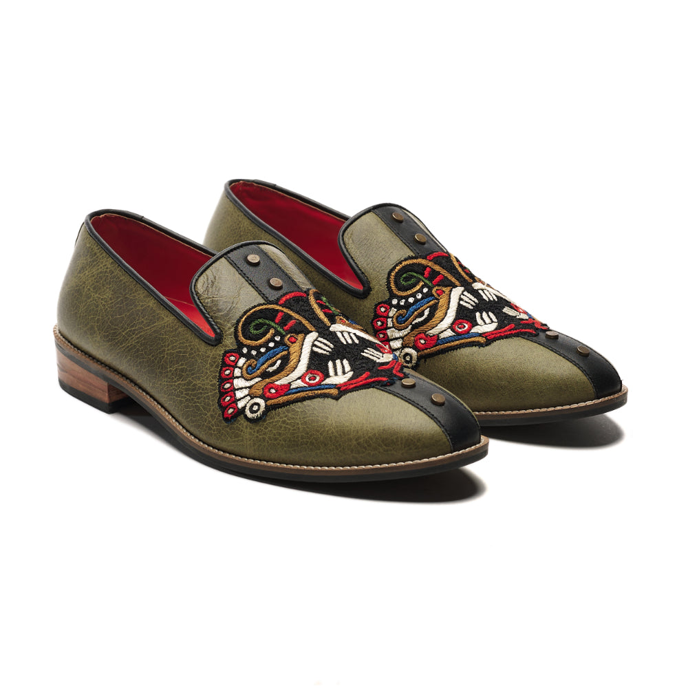  Leon Loafers Men – Olive