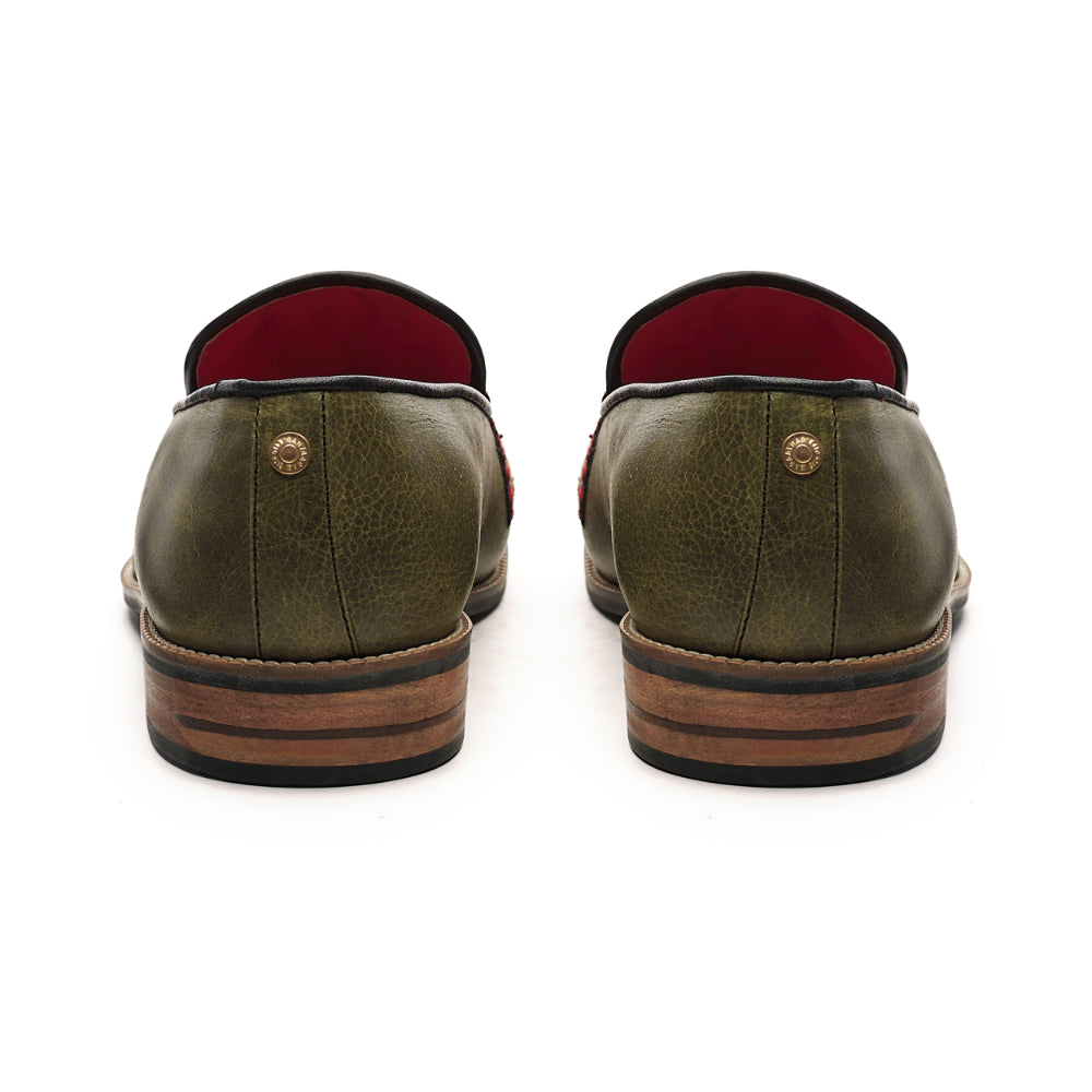  Leon Loafers Men – Olive