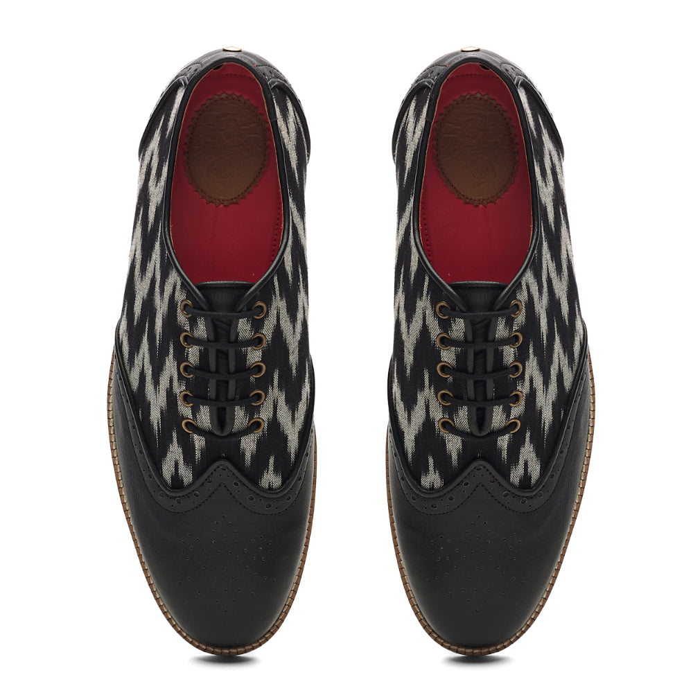 Ikat Brogues Men – Coal