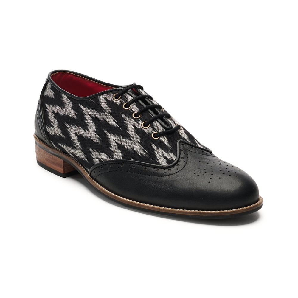  Ikat Brogues Men – Coal