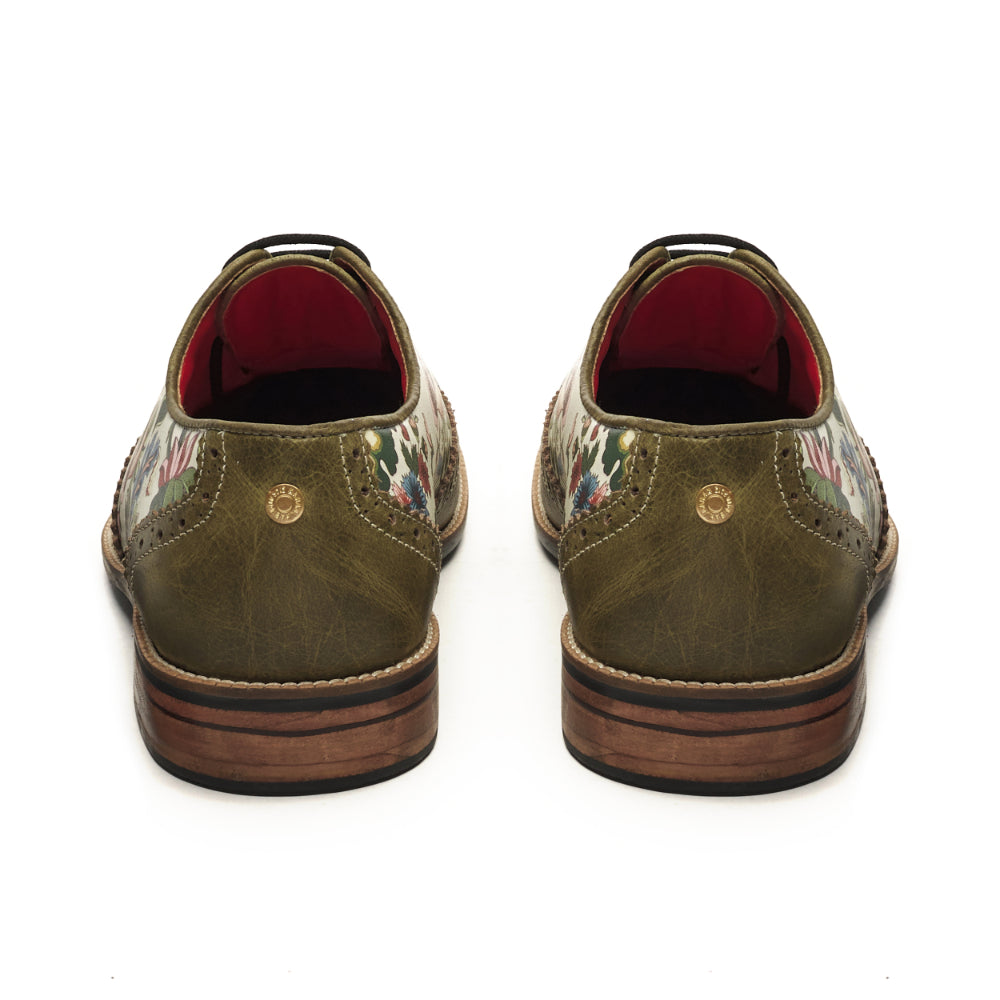  Bageecha Brogues Men – Olive