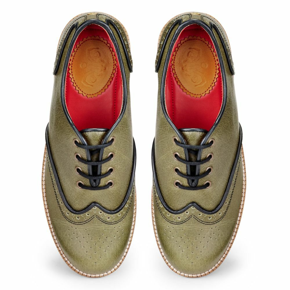 Core Brogues Women – Olive