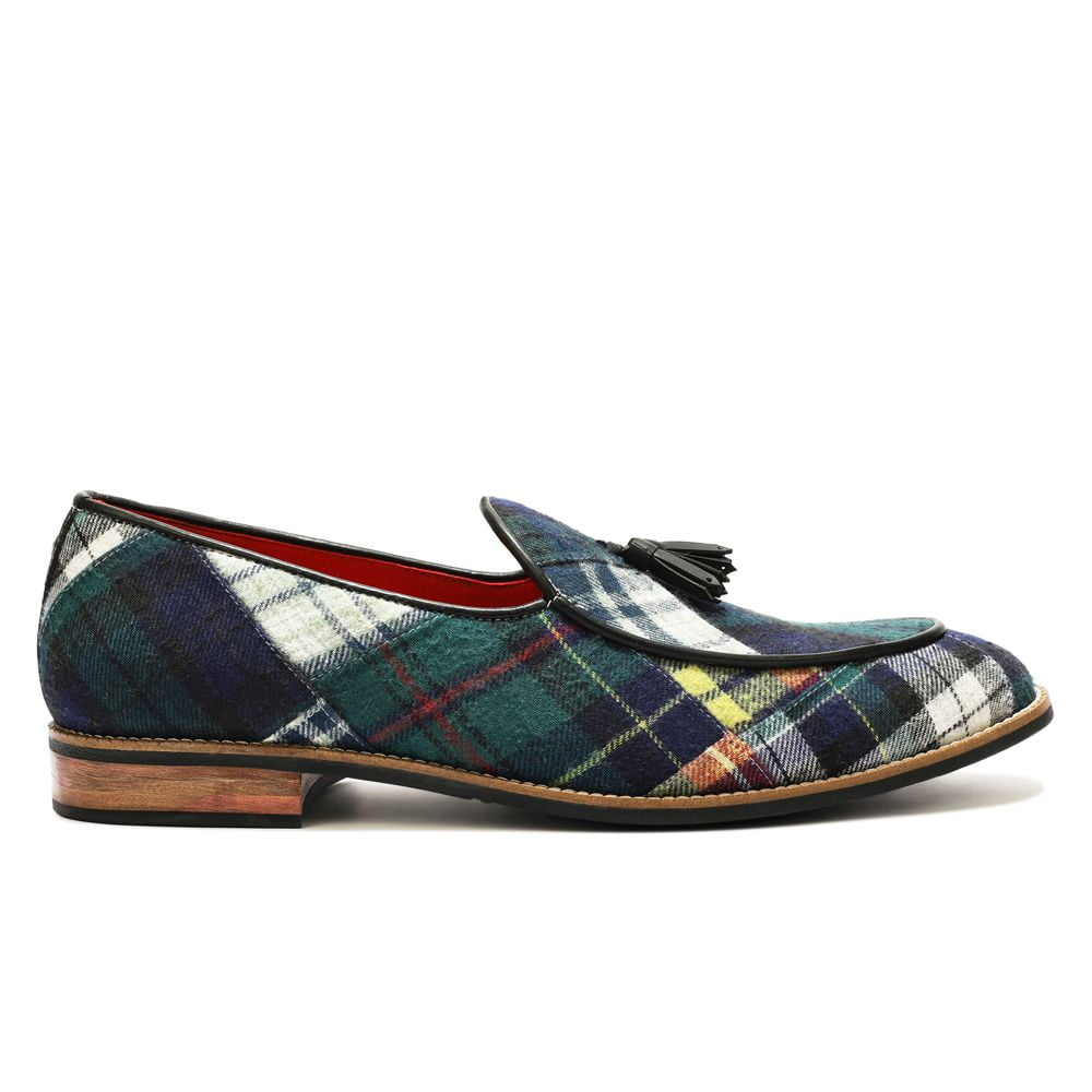  Green Tartans Slip_on for Men (discontinued)