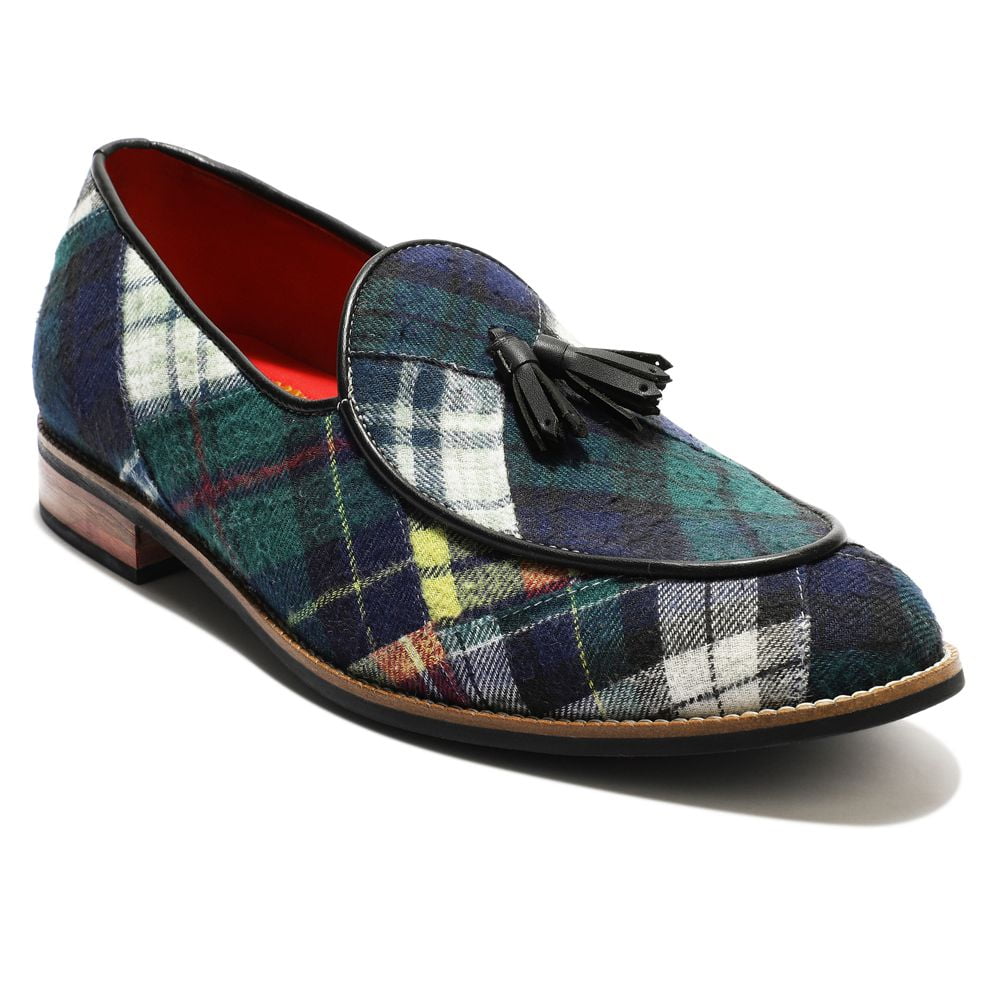  Green Tartans Slip_on for Men (discontinued)