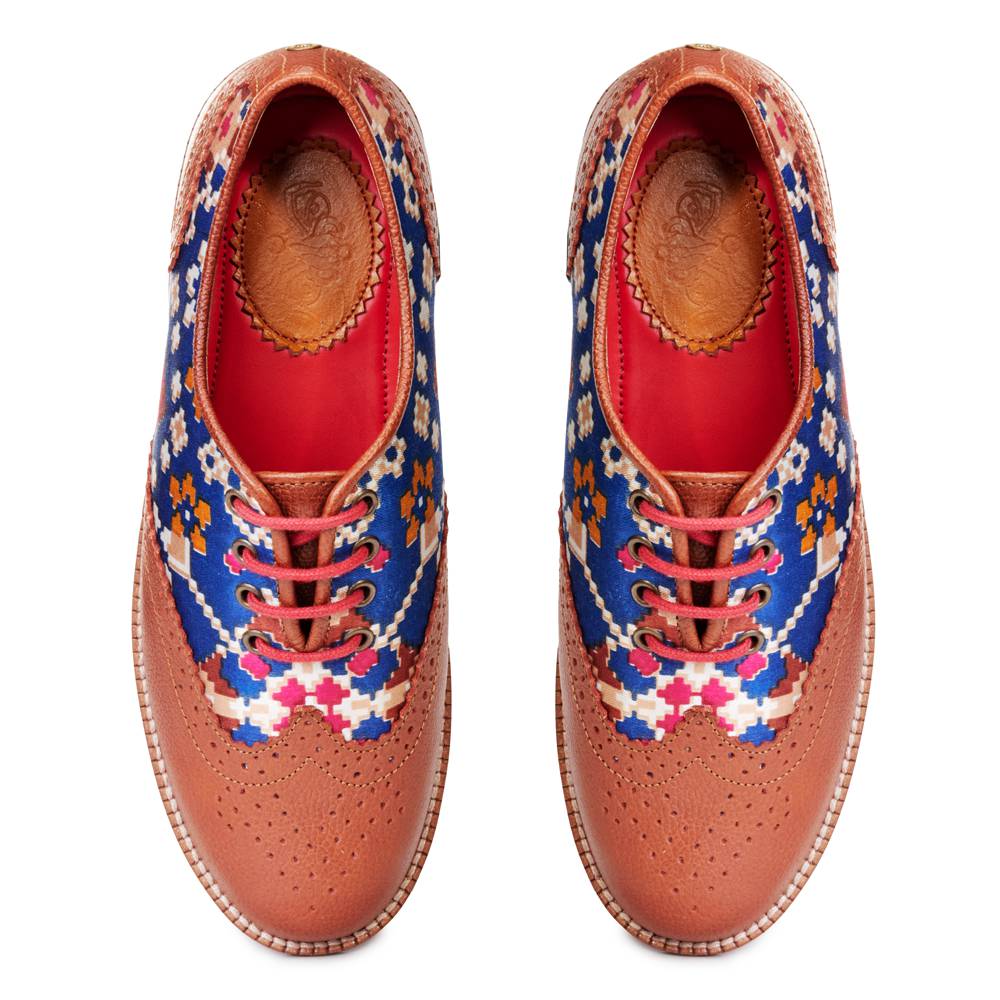 Patola Brogues Women – Cobalt