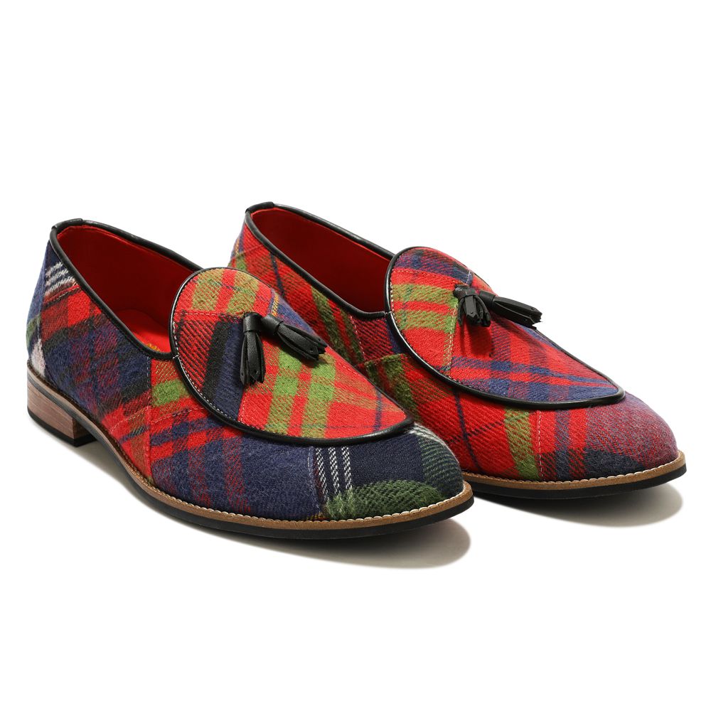  Red Tartans Slip_on for Men (discontinued)