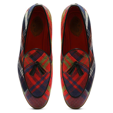 Red Tartans Slip_on for Men (discontinued)