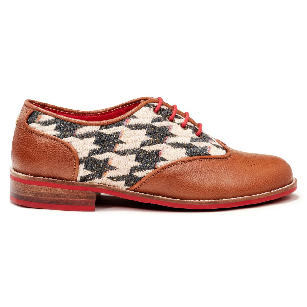  Tan Houndstooth Brogue for Women (discontinued)