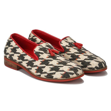 Houndstooth Slip_on for Women (discontinued) Banjaaran Studio